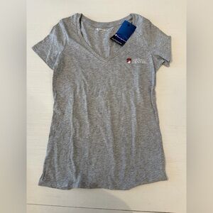 NWT Champion Women's Heather Gray V-Neck University of Denver Tee